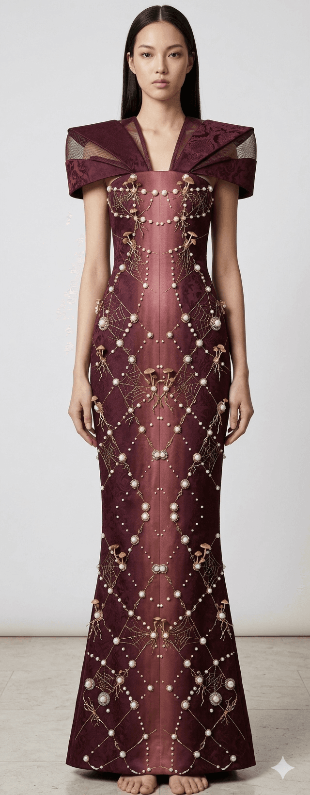 Vestido Constelación (Borgoña)